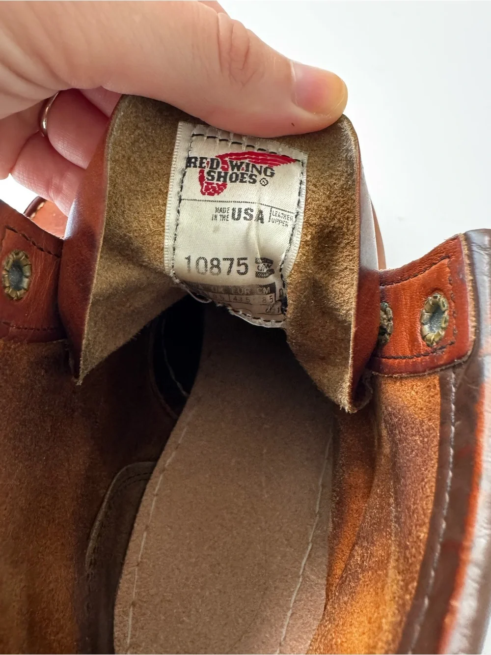 Men's Red Wing Brown Leather Moc Toe Work Boots